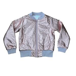 Chasing Fireflies (L) Metallic Bomber Jacket